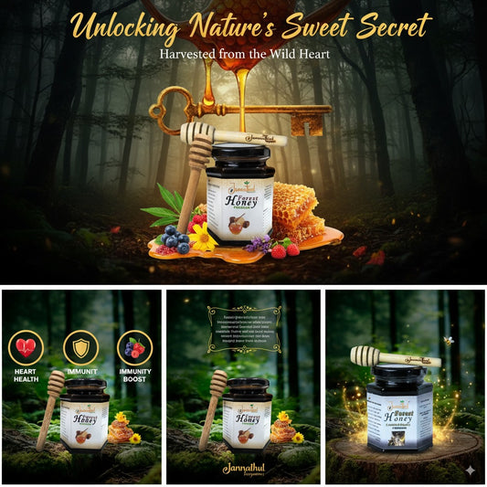 Forest Honey 350g |Naturally rich in pollens| Jannathul Nayeem