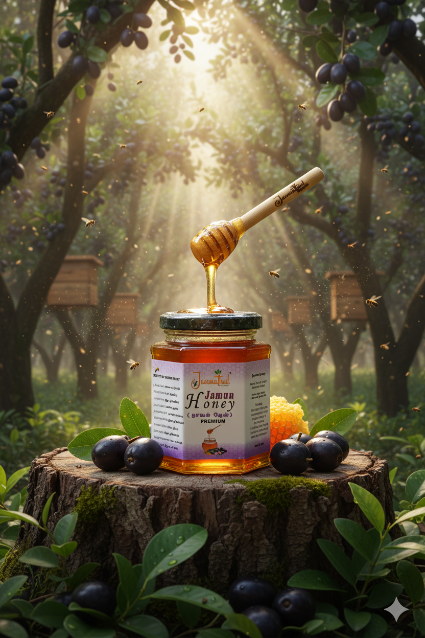 Jamun Honey 350g | Natural Raw Honey | Sourced from Jamun Farms – Jannathul Nayeem