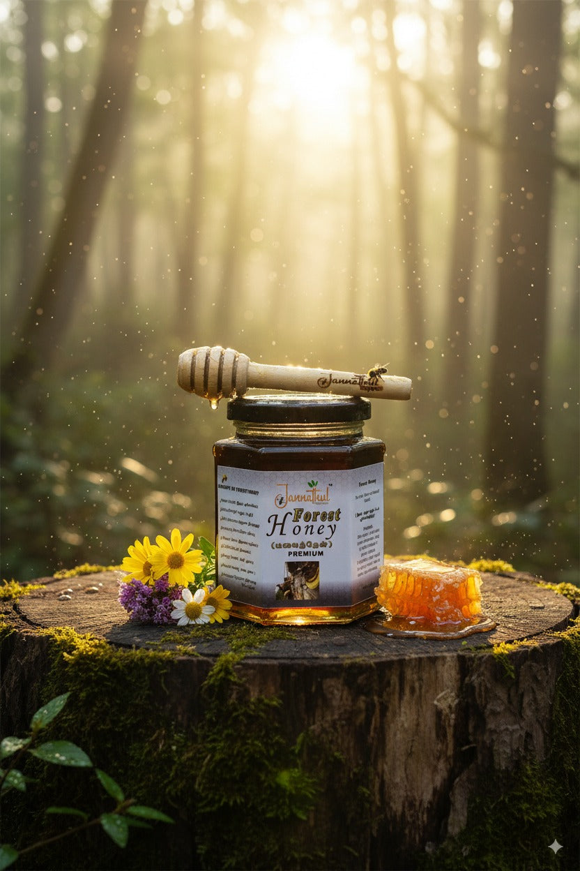 Natural Forest Honey 350g | Pure, Chemical-Free , Authentic Raw Honey from Deep Forests
